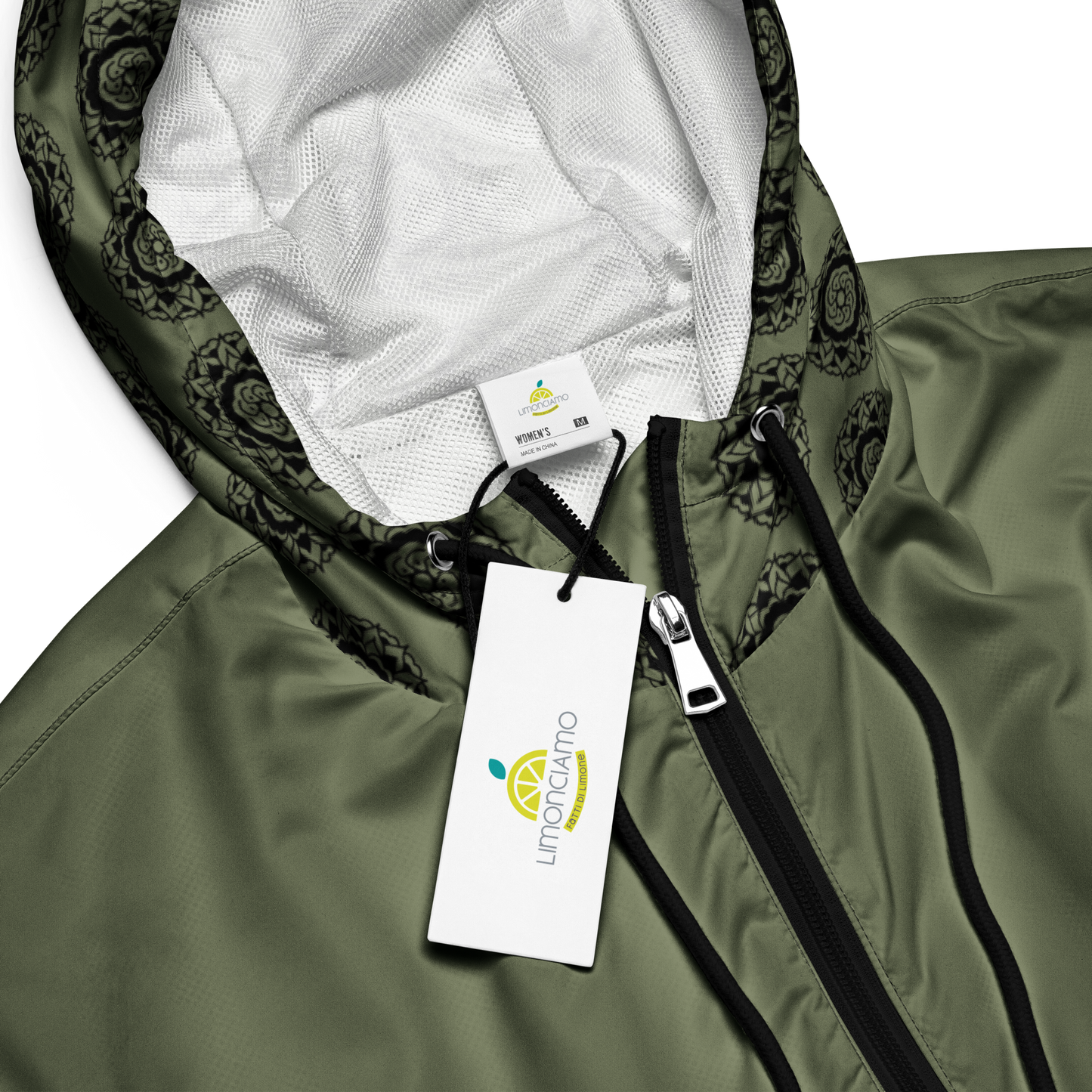 Mod. Adventure - Giacca a vento corta con stampa all over donna