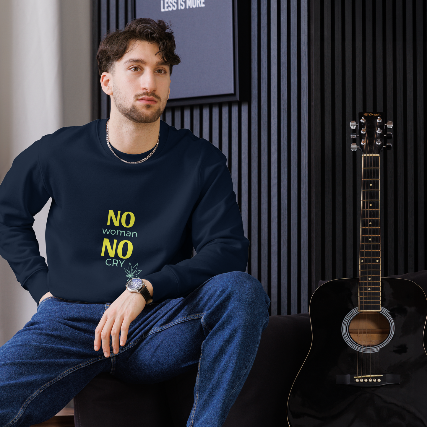 Felpa eco unisex - Mod. Liberty No Woman No Cry