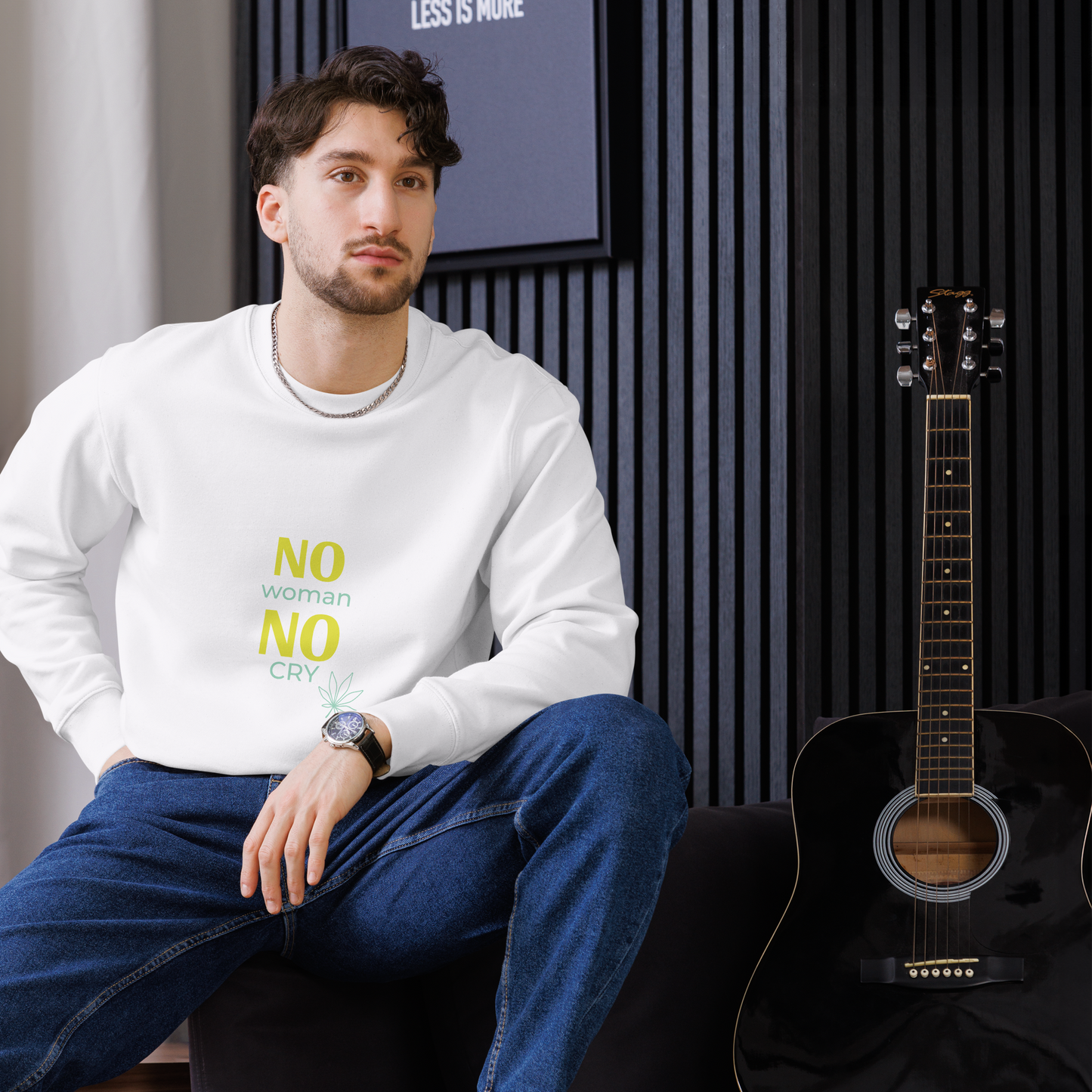 Felpa eco unisex - Mod. Liberty No Woman No Cry